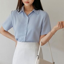 [같은 생각] 여성 반팔 셔츠 블라우스 6가지 색상