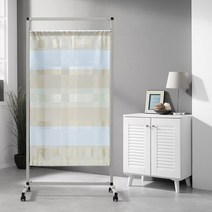 이동식 파티션_1단_하트베이지(방염원단)_화이트, 단품