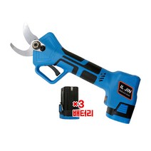 무선 충전식 전지가위 32mm+배터리3개 가지치기 전동, 단품