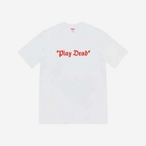 슈프림 플레이 데드 티셔츠 화이트 22FW