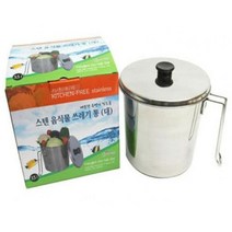 스텐 음식물 쓰레기통 3.5L 대 음식물수거 잔반처리 _ 999763EA, 쿠팡 본상품선택