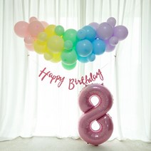[3시전당일발송] DIY 구름 풍선 가랜드 파스텔 벌룬클라우드 생일파티 브라이덜샤워 베이비샤워 파티용품 환갑 팔순 풍선장식, 풍선가랜드+손펌프+조화줄기