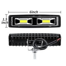 16 개/몫 48W 자동차 헤드 라이트 Led 작업 표시 줄 COB LED 트럭 트랙터 트레일러 Offroad SUV 4x4 Workin