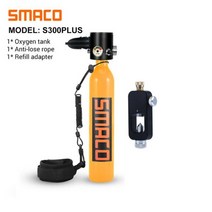 스쿠버미니산소통 미니산소통 산소통 Smaco 스쿠버 다이빙 장비 용량 0.5L 시간 10 분 스노클링 세트 쉽게 수중 스쿠버 다이빙 탱크 산소 사용 S300, Smaco S300P-G2