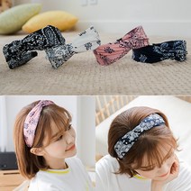 미스21 타투 페이즐리 반다나 헤어밴드 (hb1092)