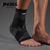jingba support 1pcs 3d 압축 나일론 발목 지원 보호대 발등인대파열, 검은 붕대 발목, lxl