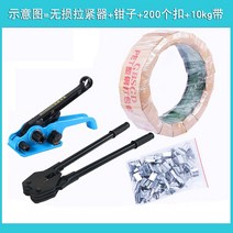 밴딩기 파이프 수동 PP 자동 밴딩기 작은 전문 1608 유형 애완 동물 플라스틱 스틸, 산업 등급 비파괴 모델(텐셔너 + 플라이어 + 1