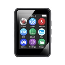 mp3 플레이어 휴대용 블루투스 5 0 음악 스테레오 스피커 미니 mp4 비디오 재생, mp3만