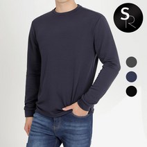 [스타일랑] 남성 기모 라운드티_프리미엄 히팅원단으로 칼바람 이겨내는 라운두툼 티셔츠 / 95~115사이즈까지 빅사이즈_따뜻하고 부드러운 두툼한 겨울 티셔츠_운동복 작업복 기본티