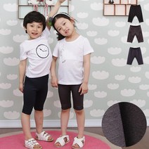 아동 기본 레깅스 여름 활동 편한 코디 반바지 패션