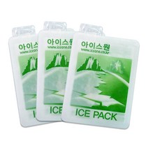 아이스원 젤 부직포 빙산 반제품 16x24cm 1000매 아이스팩 + 물주입기