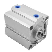 Othmro SDA80 x 15 밀봉 얇은 에어 실린더 공압 실린더 80mm/3.15인치 보어 15mm/0.59인치 스트로크 알루미늄 합금 부품 및 유압 시스템용 1개, SDA80x70