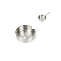 뉴리웹 업소용 가게용 스테인리스 손잡이 앞접시 중 예쁜그릇 스텐접시 주방용품