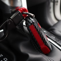 포원 2020 K5 풀체인지 원격시동 스마트키 카본 키케이스 키홀더, 01_기아원격시동키케이스_레드_키링_블루