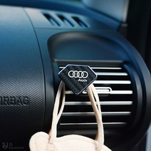 [JS AUTOMOTIVE] 아우디 전차종 A3 A4 A5 A6 A7 A8 에어컨 통풍구 마스크 걸이 고리 엠블럼 튜닝 몰딩 인테리어 용품, 아우디 B_다이아-실버