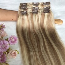 인모헤어피스 여자 붙임 올림 머리 부분 인모 포니테일 헤어피스 mrshair 클립 인, p18-60, 18인치 45cm 70g