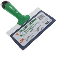 USG Sheetrock 프로 건식 벽체 테이핑 나이프 블루 스틸 소프트 그립 핸들 및 해머 엔드 포함 20.3cm 8인치 블레이드, 8-Inch Blade