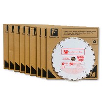 Fasteners Inc 목재 절단 원형 톱날 6-1/2