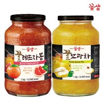 꽃샘 꿀 레드자몽 1KG + 꿀모과차 1KG (2KG) 액상차 과일청원산지: 상세설명참조