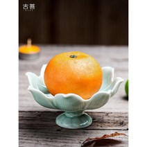 청자 연꽃 제물 접시 부처 세라믹 공물 예배, 작은 연꽃 과일 그릇