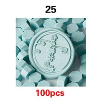 문구 스탬프 100 개/가방 씰링 왁스 인감 스탬프 비즈 레트로 스크랩북 소재 웨딩 생일 파티 DIY 초대장 인, 24 Stamp Sealing Wax