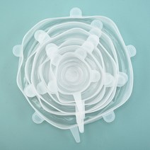 실리콘 식품 보존 커버 스트레치 뚜껑 신선한 유지 그릇 전자 레인지 재사용 가능한 플라스틱 랩 주방 액세서리, 24PCS, 03 White Round Gift