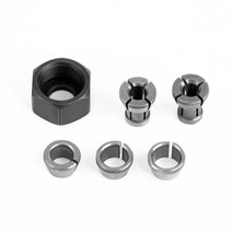 밀링머신 M17 6 6.35 8mm 콜렛 척 어댑터 너트 조각 트리밍 머신 라우터 밀링 Fresadora Fresa Tupia Frai, [11] Nut 10mm Collet