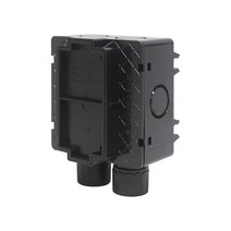 PVC 매입복스 사각 2방 한방향 배선기구조립 4각 박스 사각매립복스 전선보호 전기용품 공배관 연결 슬라브 스라브박스 CD콘넥터 부착 배관용 BOX 2방출 스위치 콘센트 아웃트렛