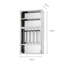 스테인리스 주방 접시 스토리지 벽걸이 그릇 수납 선반, 스토리지 랙 A