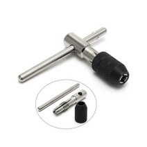 T형 하인 나사 탭 드릴 머신 6 개 메트릭 플러그 세트 수공구 M3 M4 M5 M6 M8 + 렌치, 한개옵션0