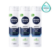 니베아 맨 센서티브 쉐이빙 젤, 200ml, 3개