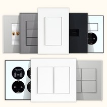 제일 전기 전등 스위치 커버 교체 방우형 매입 매립 콘센트 설치 맹커버 보조대 화장실 방우 덮개 1구 2구 3구 4구 5구 6구 인테리어 다크블랙 다크그레이 마그네슘, 23.USB콘센트 1구