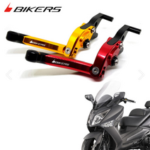 SYM 빅스쿠터 핸들브레이크 접이식폴딩 6단조절 바이커즈 브레이크레버, 골드, 크루심, 1개