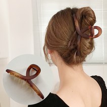 이쁨달다 무광 빅꼬임 그라데이션 초대형 13cm 집게핀 파우치증정 차콜 브라운 컬러선택 숱부자 추천!