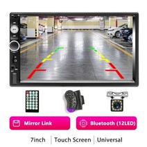 자동차 카 차량 플레이어 오디오 블루투스 카오디오 podofo 2 din 라디오 7 hd autoradio 멀티미디어 2din 터치 스크린 auto audio car mp5, 제어 및 12 주도