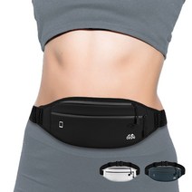 파우치랩 러닝벨트 방수 초경량 스포츠 힙색, 블랙