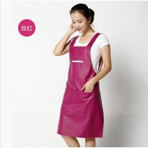 목공용앞치마 공방 롱 공장 바리스타 앞치마 pu apron leather vest 방수, 장미빛, 당신은 크기가있다
