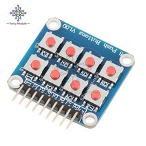 레벨기 브라켓 측정 2x4 4x패드 8 키 촉각 스위치 보드 매트릭스 버튼 Arduino AVR C 2*4 용 2 개, 한개옵션0