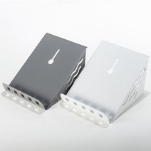 사무실 유선 전화기 받침대 거치대 회사 책상용 전화 데스크 정리, 실버