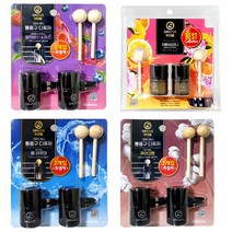 불스원 그라스 통풍구 디퓨저 방향제(10ml) 2개입, 02_자몽피오니