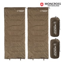 몽크로스 베른 침낭 카키브라운 1+1 차박 백패킹 캠핑, 베른침낭_카키브라운_2P