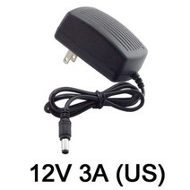 AC DC 12v 1A 2A 3A 2000ma 3000MA 어댑터 전원 공급 장치 EU 영국 AU 미국 플러그 남성 여성 led 스트립 빛에 대 한 5.5*2.5mm 벽 충전기, 3A US PLUG