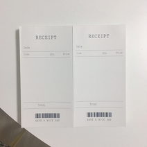 머스터듀 심플 영수증 떡메모지 100매 1권