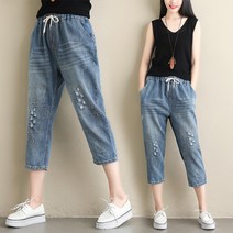 SAMARA 루즈핏 7부 청바지