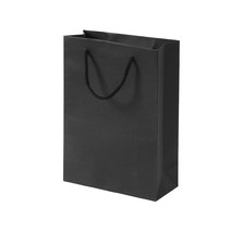 종이쇼핑백 튼튼한 선물용 종이가방 블랙 세로형 무지쇼핑백 10P 13x19cm, 쿠팡21 본상품선택