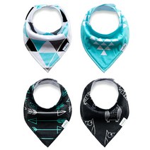 리틀토즈 스냅 방수 스카프빕 4종 세트, 인디언C, 1세트