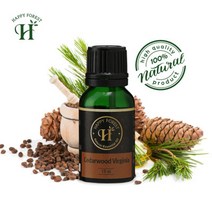 행복숲 100% 천연 아로마오일 시더우드버지니아 15ml, 행복숲 100% 천연 아로마오일 시