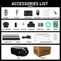 12V팬히터 캠핑용히터 미니히터 RV 보트 트레일러 트럭 모터홈용 자동차 히터 공기 디젤 2 배출구 LCD 모니, 01 12V 5KW