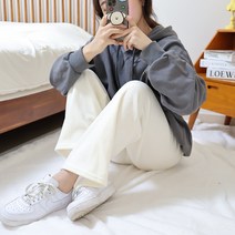 융기모 와이드 골덴 코듀로이 밴딩 팬츠