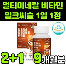 내츄럴 플러스 밀크씨슬 밀크시스 milk thistle 실리마린 silymarin complex 밀크티슬 밀크씨유 시리마린 복합 종합 멀티 미네랄 비타민B군 아르기닌 직장인 추천, 3통(9개월분)